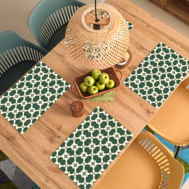 Tegel - Klassiek - Groen Placemat vinyl groot 368 -zzsfeer5_Kitchenyeah-website
