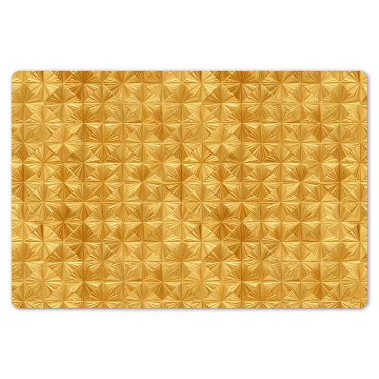 Tegels - Geometrisch - Reliëf - Goud Placemat vinyl groot 368 -zzsfeer1_Kitchenyeah-website