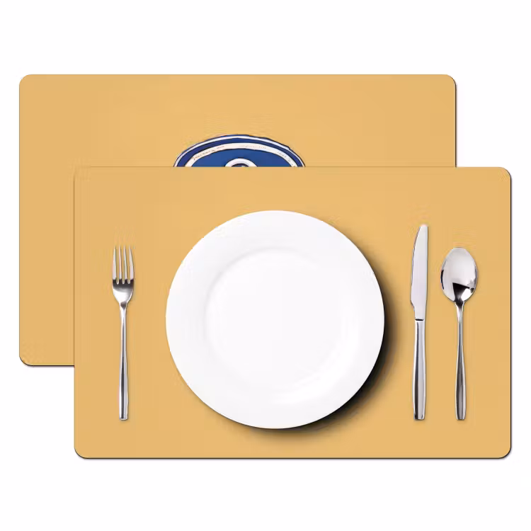 Blikje - Minimalistisch - Blauw - Illustratie Placemat vinyl groot -zzsfeer2_Kitchenyeah-website