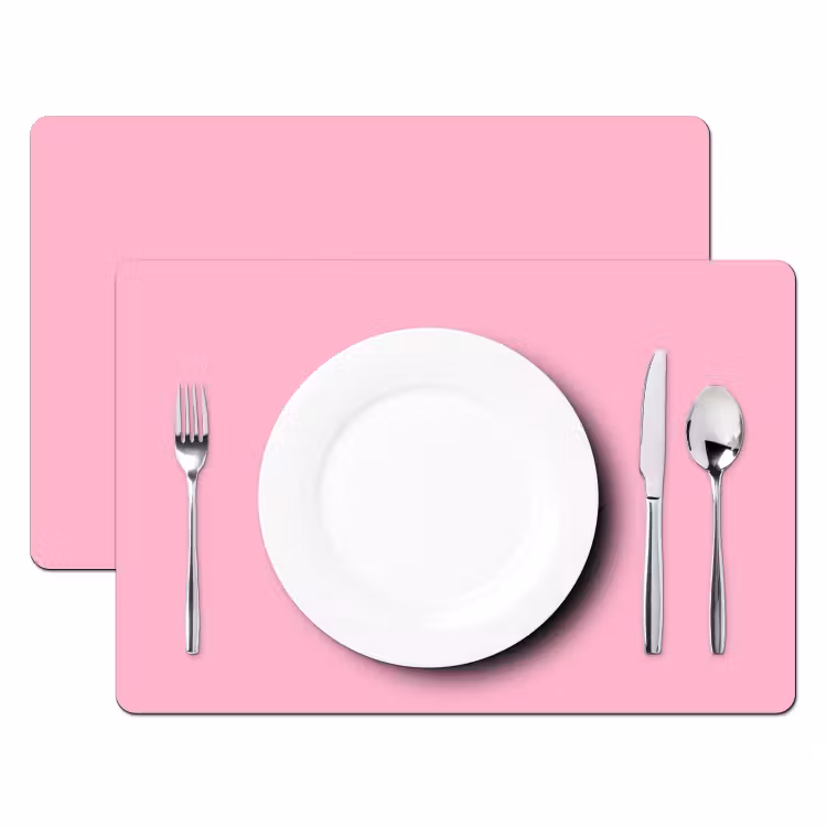 Toedeloe - Roze - Minimalistisch Placemat vinyl groot -zzsfeer2_Kitchenyeah-website