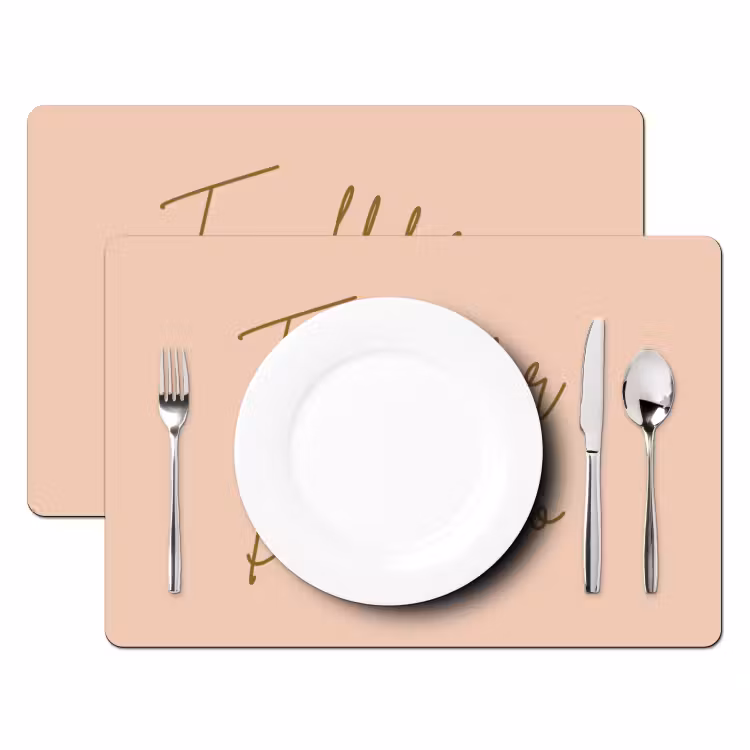 Too old for dicaprio - Roze - Groen Placemat vinyl groot -zzsfeer2_Kitchenyeah-website