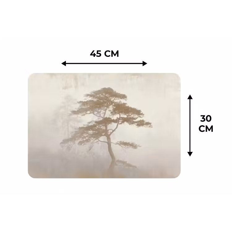 Boom - Oosterse stijl - Landschap Placemat vinyl groot -specs