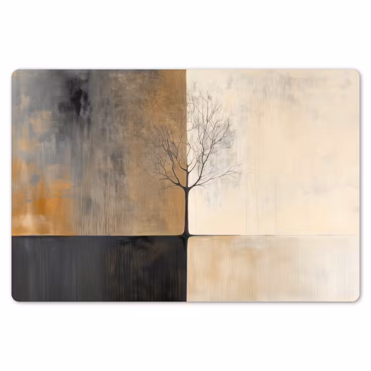 Boom - Vlakken - Takken - Kleurverloop Placemat vinyl groot -zzsfeer1_Kitchenyeah-website