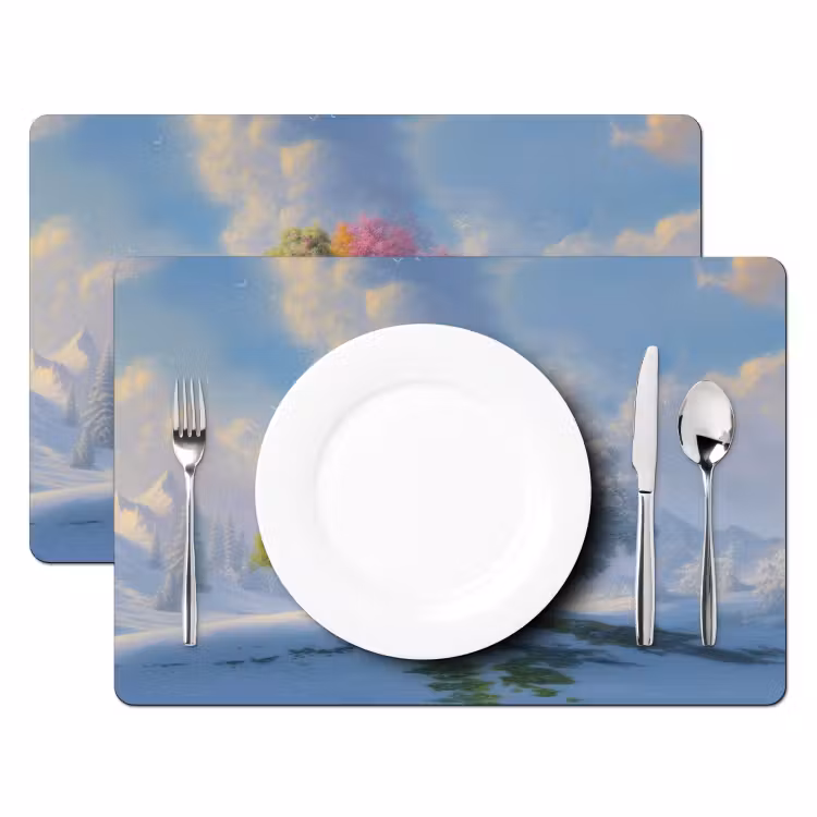 Boom - Seizoenen - Winter - Landschap Placemat vinyl groot -zzsfeer2_Kitchenyeah-website