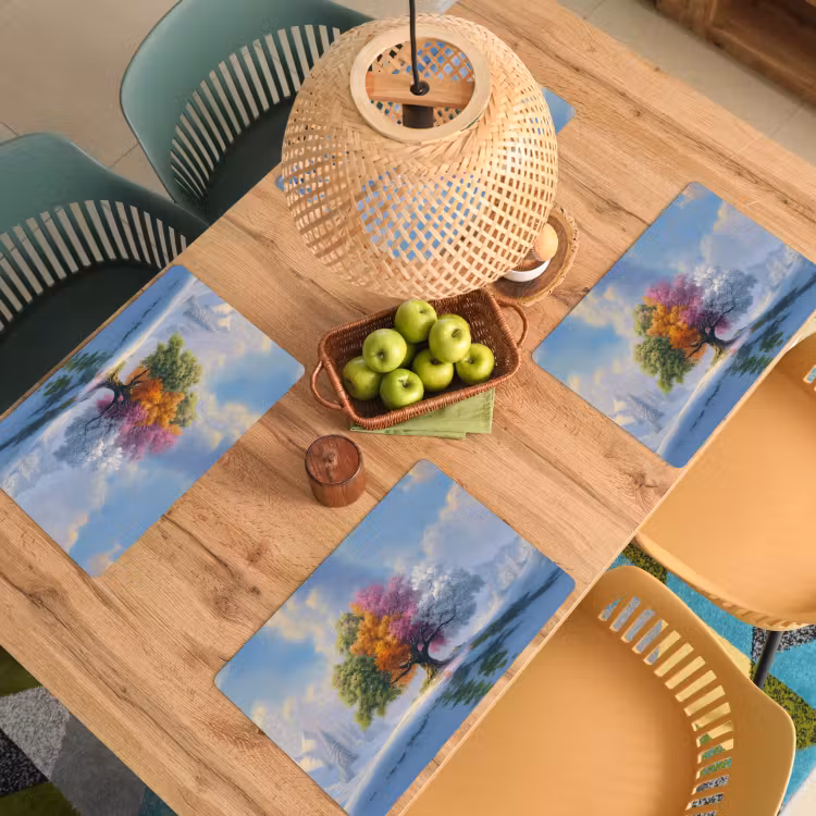 Boom - Seizoenen - Winter - Landschap Placemat vinyl groot -zzsfeer5_Kitchenyeah-website