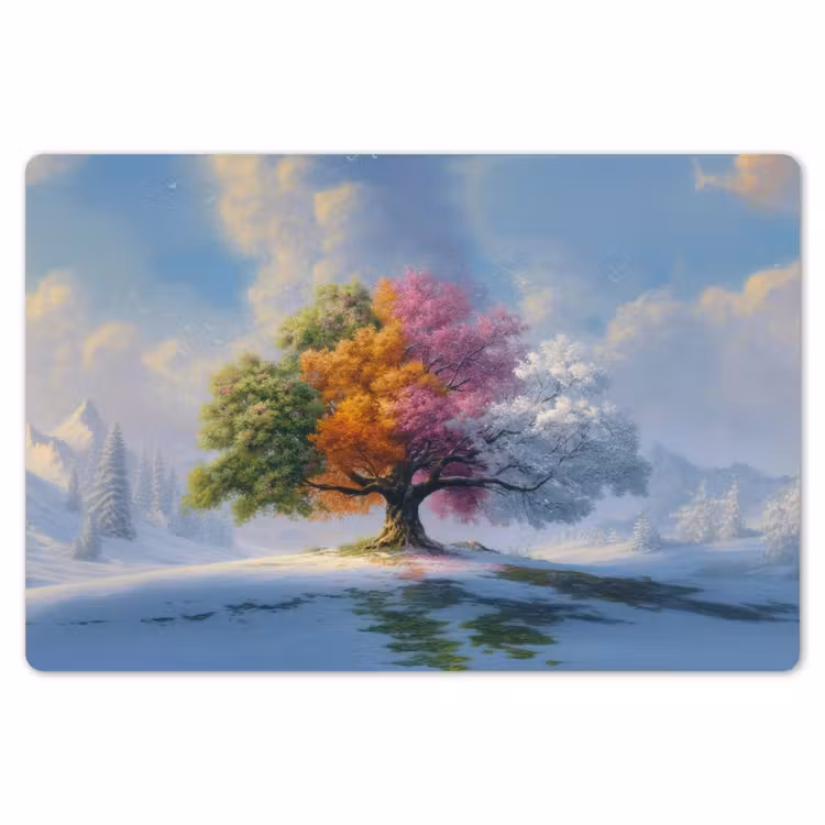 Boom - Seizoenen - Winter - Landschap Placemat vinyl groot -zzsfeer1_Kitchenyeah-website