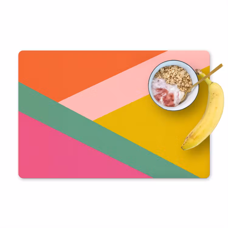 Driehoeken - Kleurrijk - Abstract Placemat vinyl groot -zzzproduct_Kitchenyeah-website