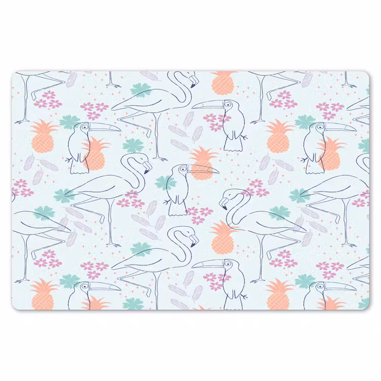 Tropisch - Vogels - Ananas Placemat vinyl groot 368 -zzsfeer1_Kitchenyeah-website