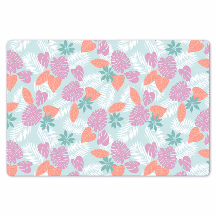 Tropisch - Bladeren - Pastel Placemat vinyl groot 368 -zzsfeer1_Kitchenyeah-website