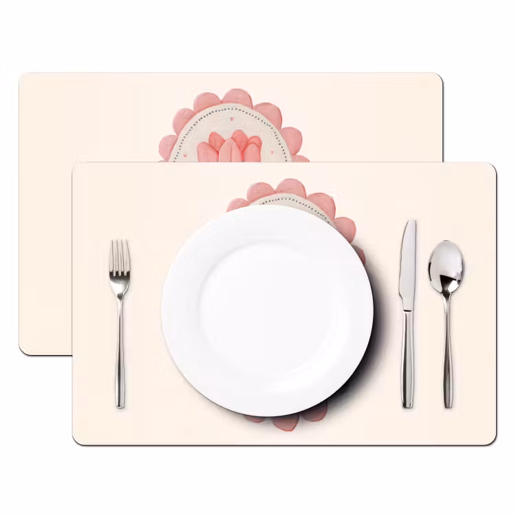 Tulp - Lijst - Ovaal - Illustratie Placemat vinyl groot -zzsfeer2_Kitchenyeah-website