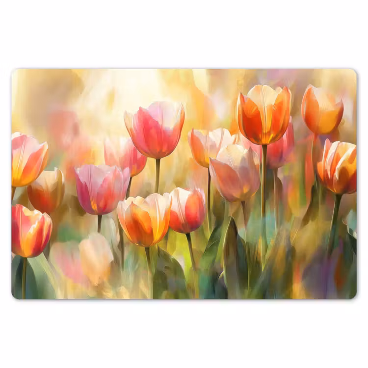 Tulpen - Sprookjesachtig - Kleurrijk Placemat vinyl groot -zzsfeer1_Kitchenyeah-website