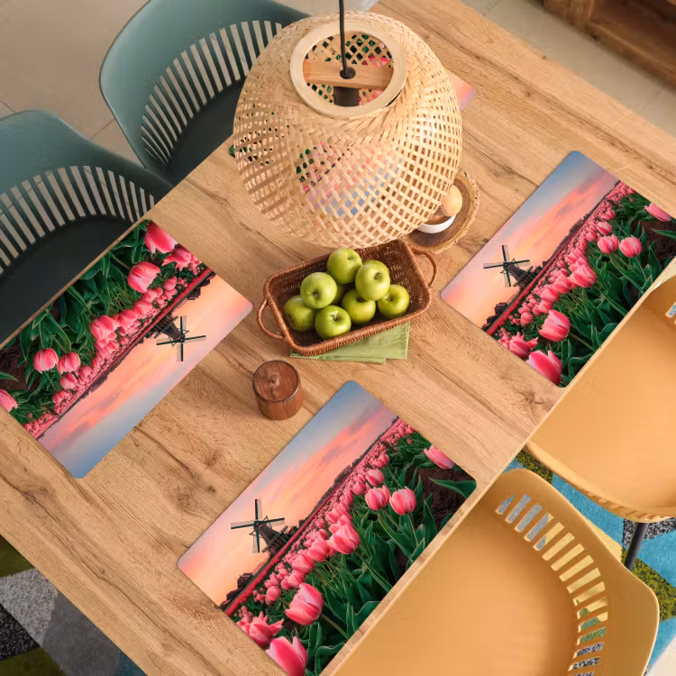 Tulpen - Molen - Nederland Placemat vinyl groot -zzsfeer5_Kitchenyeah-website