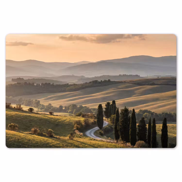 Toscaans - Landschap - Heuvels Placemat vinyl groot -zzsfeer1_Kitchenyeah-website