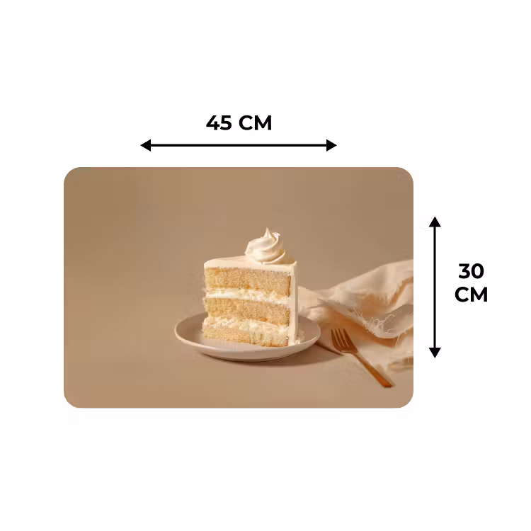 Vanilletaart - Cake - Romig Placemat vinyl groot -specs