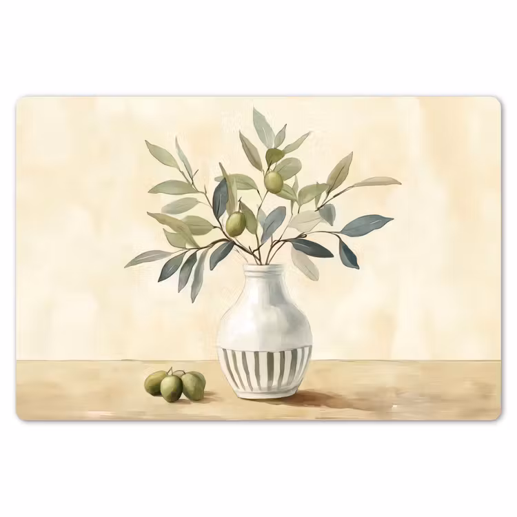 Vaas - Keramiek - Olijftakken Placemat vinyl groot -zzsfeer1_Kitchenyeah-website