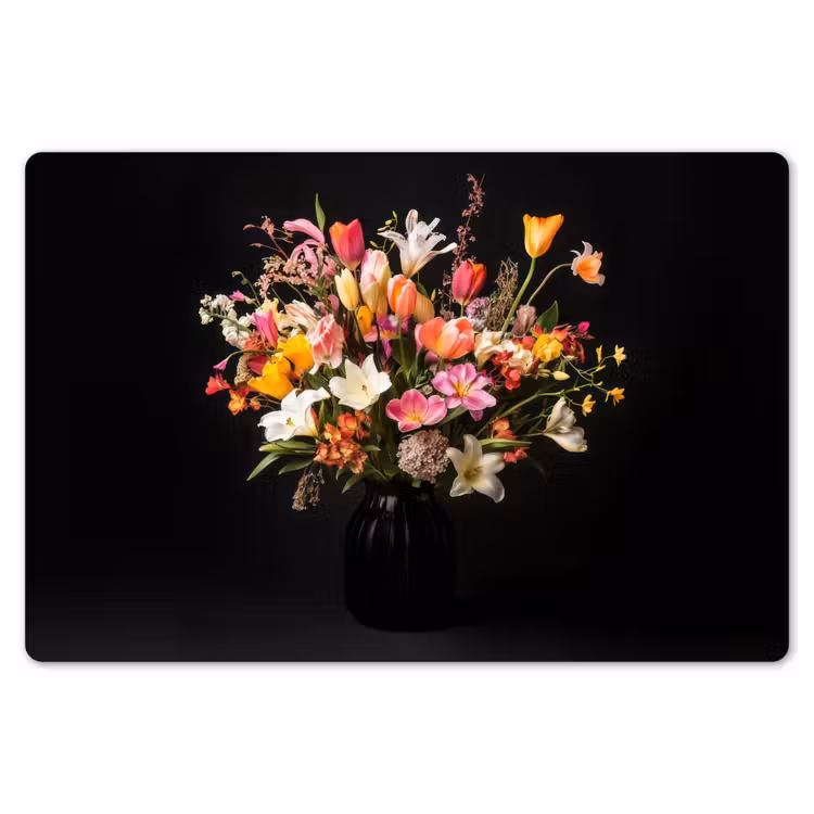 Vaas - Bloemen - Tulpen Placemat vinyl groot -zzsfeer1_Kitchenyeah-website