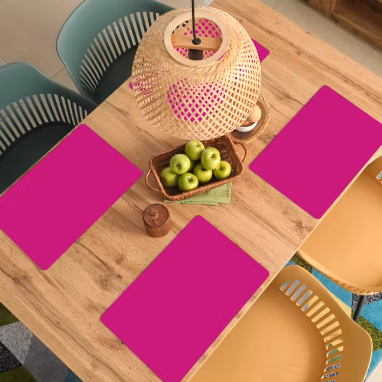 Velvet - Magenta - Roze Placemat vinyl groot 368 -zzsfeer5_Kitchenyeah-website