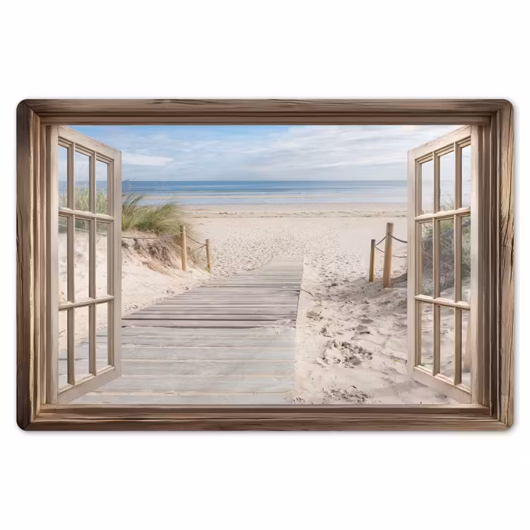 Doorkijk - Strand - Duinen - Pad - Landschap Placemat vinyl groot -zzsfeer1_Kitchenyeah-website