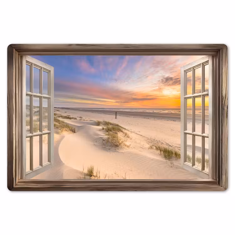 Doorkijk - Strand - Duinen - Natuur - Landschap Placemat vinyl groot -zzsfeer1_Kitchenyeah-website