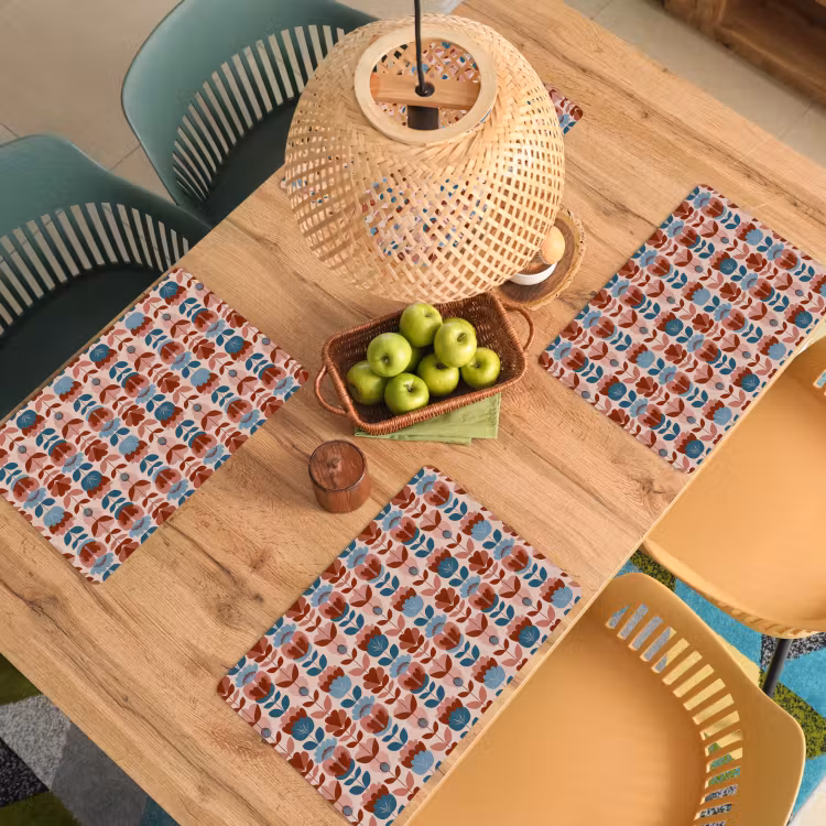 Vintage - Motief - Kleurrijk Placemat vinyl groot 368 -zzsfeer5_Kitchenyeah-website