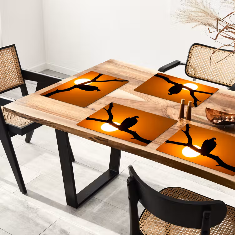 Gier - Tak - Zon - Oranje Placemat vinyl groot -zzsfeer4_Kitchenyeah-website