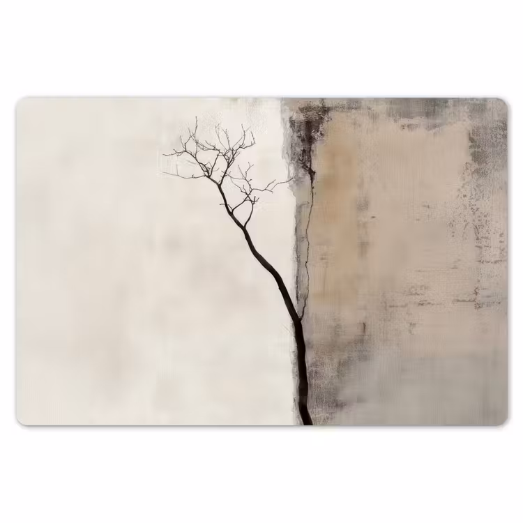 Wabi sabi - Plant - Beige Placemat vinyl groot -zzsfeer1_Kitchenyeah-website