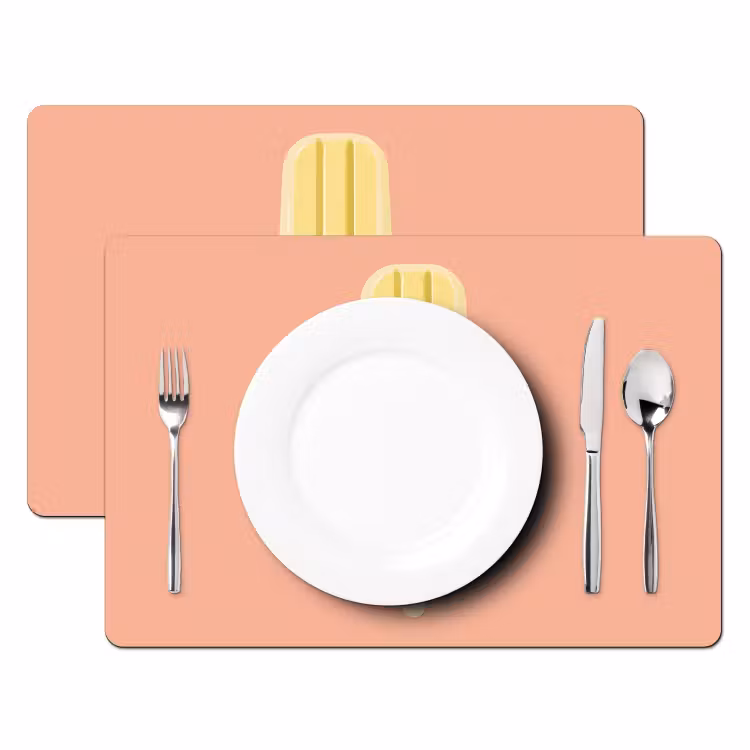 Waterijsje - Pasteltinten - Minimalistisch Placemat vinyl groot -zzsfeer2_Kitchenyeah-website