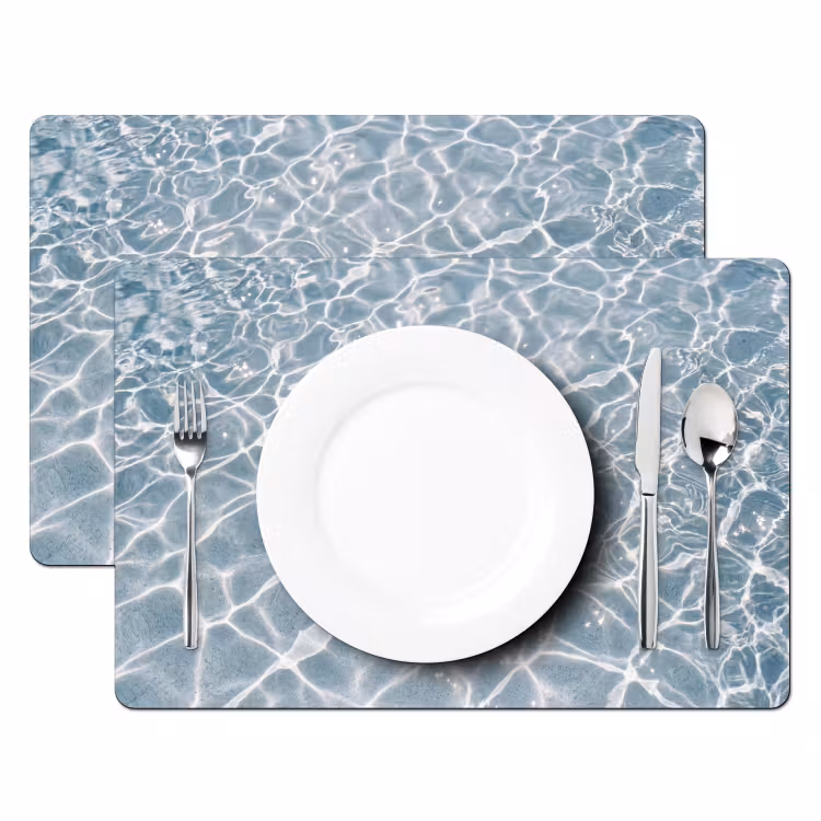 Water - Reflectie - Zonlicht Placemat vinyl groot -zzsfeer2_Kitchenyeah-website
