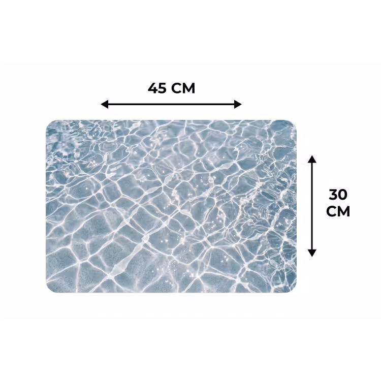 Water - Reflectie - Zonlicht Placemat vinyl groot -specs