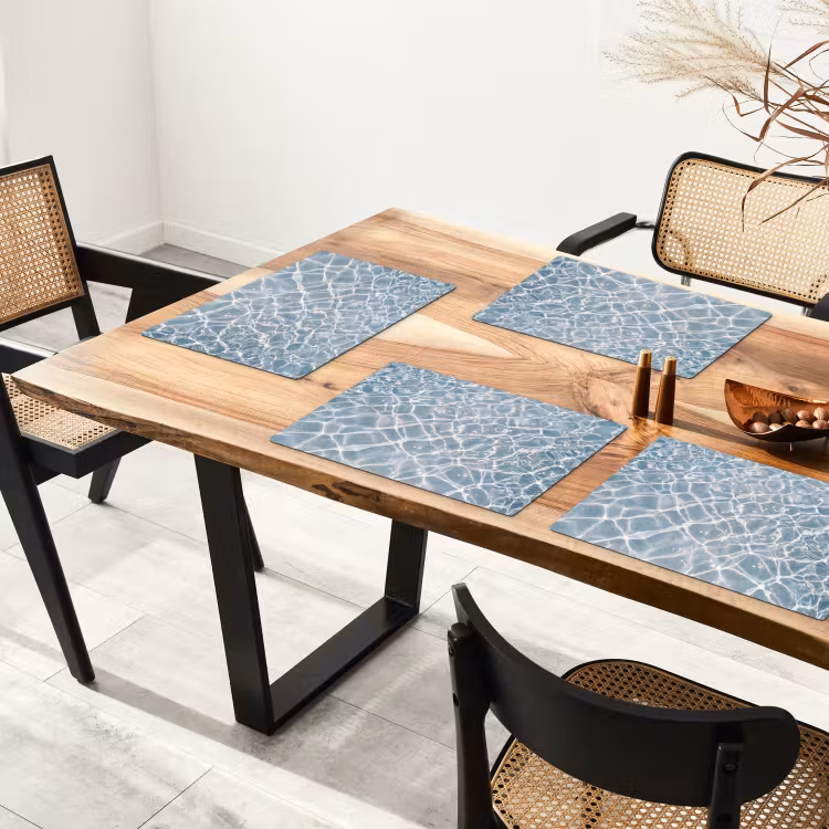 Water - Reflectie - Zonlicht Placemat vinyl groot -zzsfeer4_Kitchenyeah-website