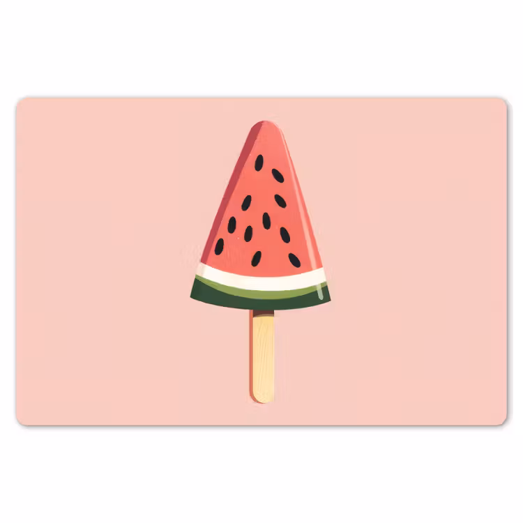 Watermeloen - Ijsje - Pitjes - Rood Placemat vinyl groot -zzsfeer1_Kitchenyeah-website