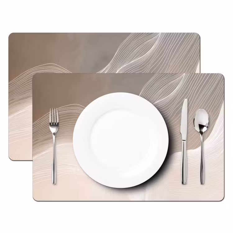 Golvende lijnen - Luchtstromen - Harmonieus Placemat vinyl groot -zzsfeer2_Kitchenyeah-website