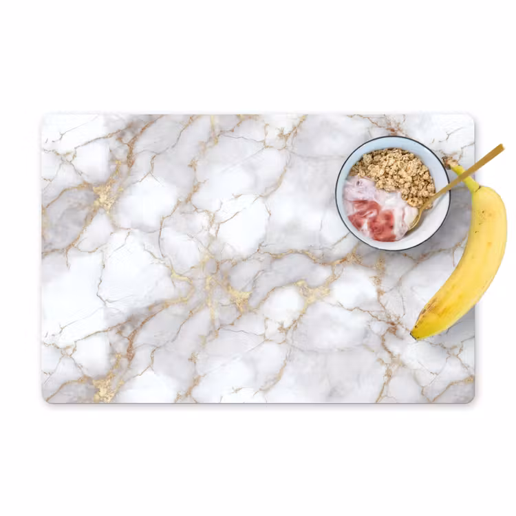 Wit - Goud - Marmer - Grijs Placemat vinyl groot 368 -zzzproduct_Kitchenyeah-website