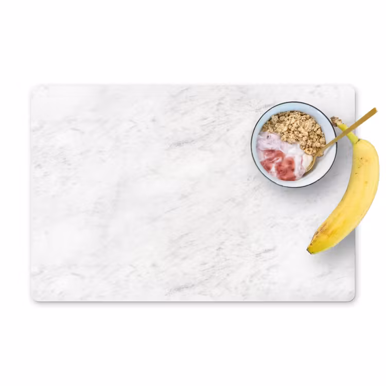 Wit - Marmer - Grijze aders Placemat vinyl groot 368 -zzzproduct_Kitchenyeah-website