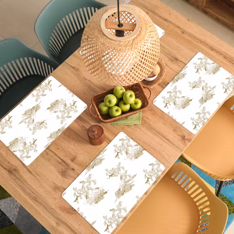 Wit - Apen - Beige Placemat vinyl groot 368 -zzsfeer5_Kitchenyeah-website