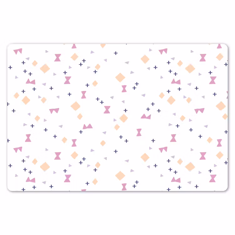 Wit - Vormen - Kleuren Placemat vinyl groot 368 -zzsfeer1_Kitchenyeah-website