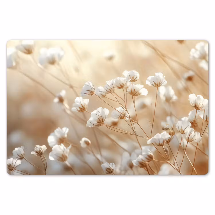 Wilde - Bloemen - Wit Placemat vinyl groot -zzsfeer1_Kitchenyeah-website