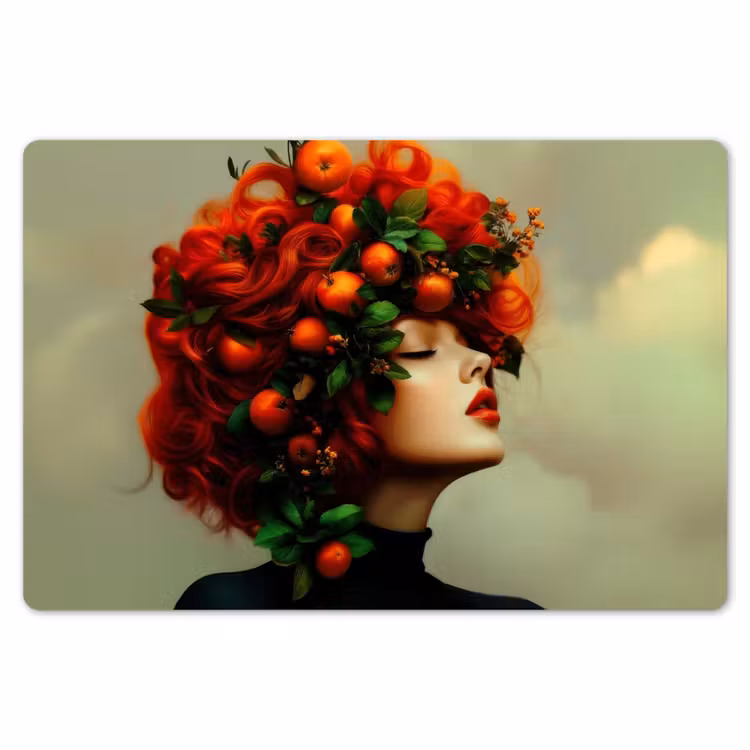 Vrouw - Appels - Rood - Bladeren Placemat vinyl groot -zzsfeer1_Kitchenyeah-website
