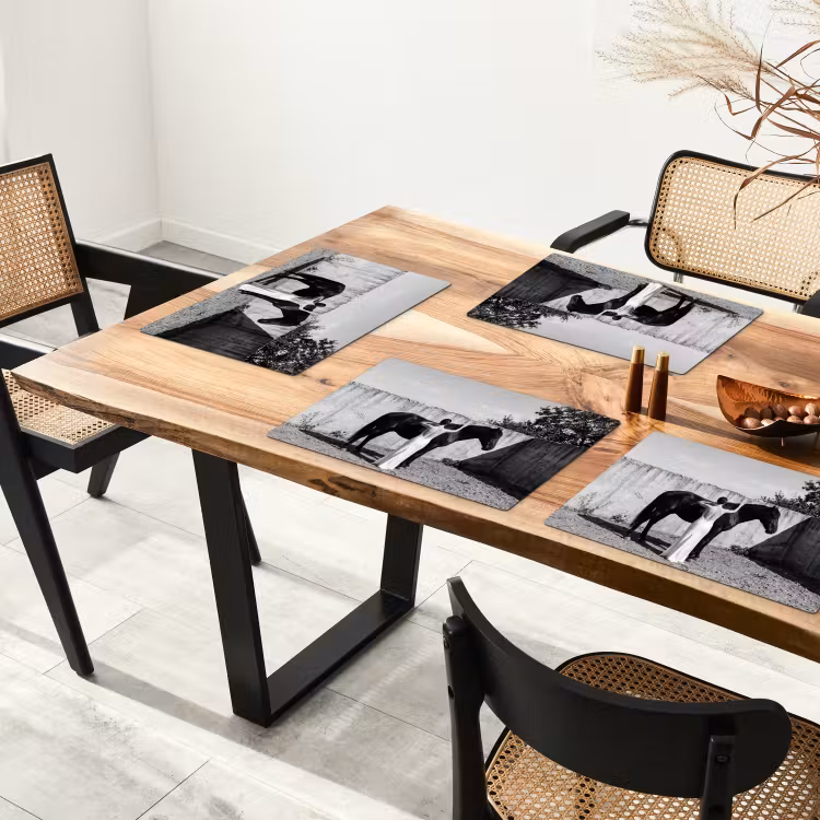 Vrouw - Paard - Artistiek Placemat vinyl groot -zzsfeer4_Kitchenyeah-website