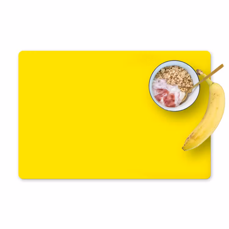 Geel - Citroen - Neon - Kleuren Placemat vinyl groot 368 -zzzproduct_Kitchenyeah-website