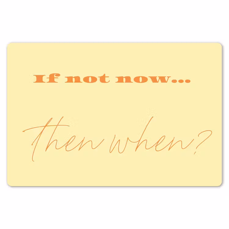 Geel - Oranje - if not now then when Placemat vinyl groot -zzsfeer1_Kitchenyeah-website