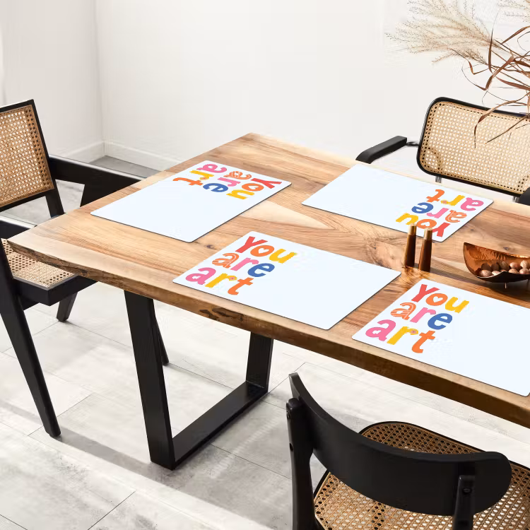 You are art - Kleurrijk - Grafisch Placemat vinyl groot -zzsfeer4_Kitchenyeah-website