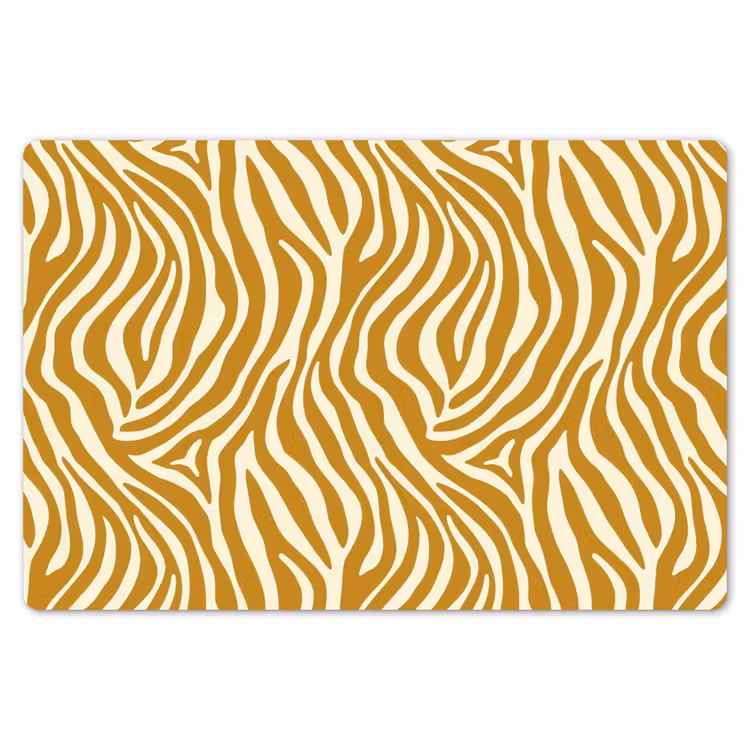 Zebra - Klassiek - Oker - Geel Placemat vinyl groot 368 -zzsfeer1_Kitchenyeah-website