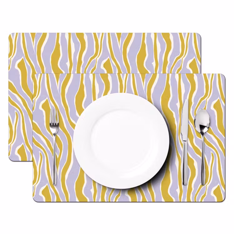 Zebra - Modern - Meerkleurig Placemat vinyl groot 368 -zzsfeer2_Kitchenyeah-website
