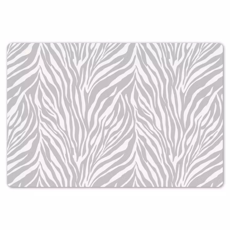 Zebra - Motief - Grijs Placemat vinyl groot 368 -zzsfeer1_Kitchenyeah-website
