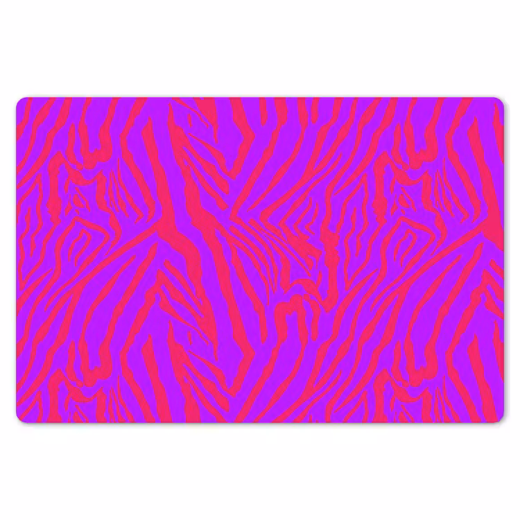 Zebra - Neon - Roze - Paars Placemat vinyl groot 368 -zzsfeer1_Kitchenyeah-website