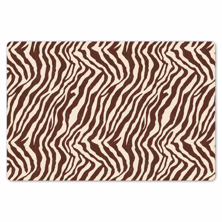 Zebra - Patroon - Zwart - Wit Placemat vinyl groot 368 -zzsfeer1_Kitchenyeah-website