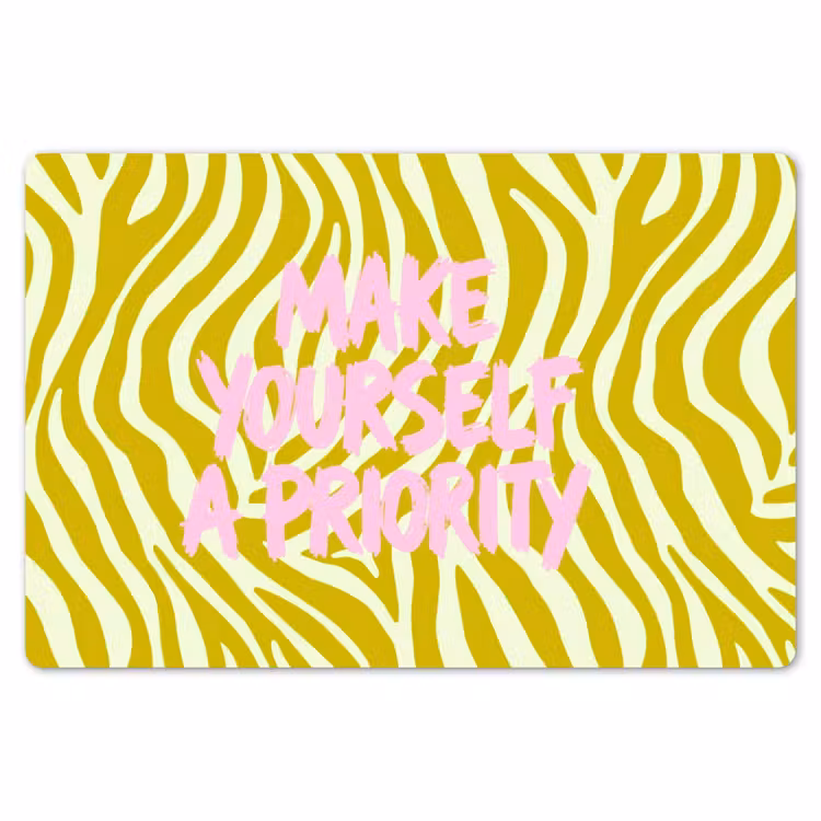 Zebraprint - Priority - Roze Placemat vinyl groot -zzsfeer1_Kitchenyeah-website