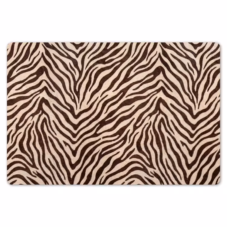 Zebra - Strepen - Bruin Placemat vinyl groot -zzsfeer1_Kitchenyeah-website