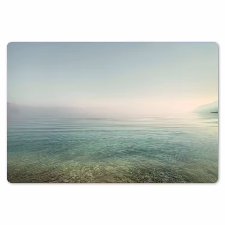 Zee - Horizon - Blauw - Mist Placemat vinyl groot -zzsfeer1_Kitchenyeah-website